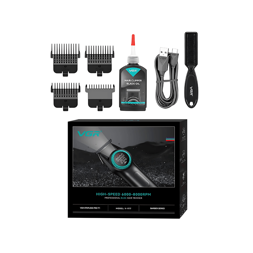 VGR TRIMMER PROFESSIONAL V - 977 - GREEN - Romidò Shop - Prodotti Per Parrucchieri, Estetiste e Barber